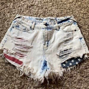 High rise shorts